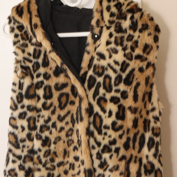 Via Spiga reversible Leopard and Black Vest size S - Picture 4 of 16
